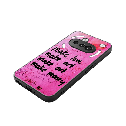 Make Magic stylish phone case for nothing phone 3a | glossy glass and slim fit