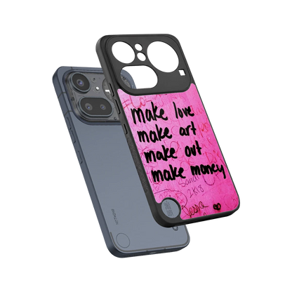 Make Magic sleek nothing phone 4a pro cover with tempered glass back and TPU edges