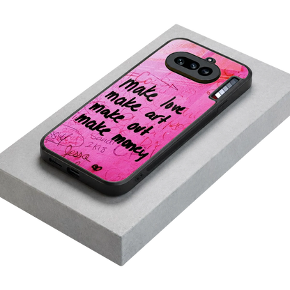 Make Magic stylish phone case for nothing phone 4a | glossy glass and slim fit