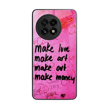 Make Magic back phone cover | glass case for oneplus 13r