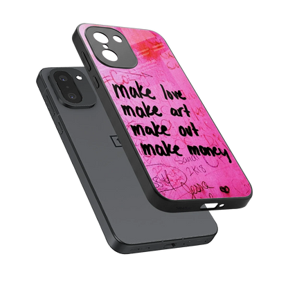 Make Magic sleek oneplus 15r cover with tempered glass back and TPU edges