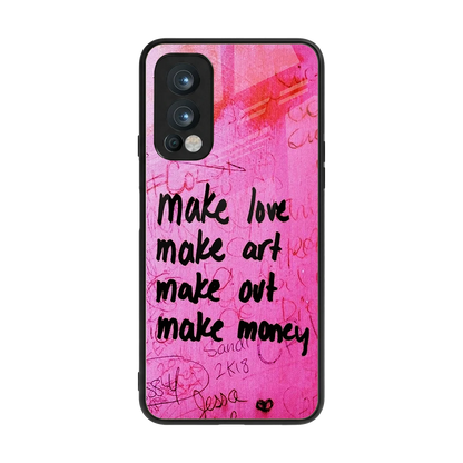 Make Magic back phone cover | glass case for oneplus nord 2