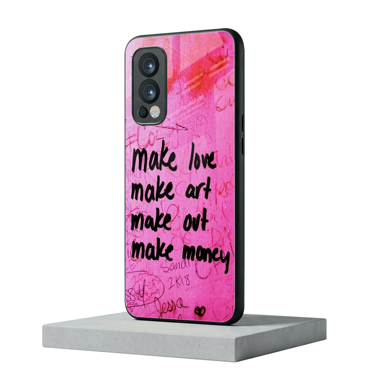 Make Magic oneplus nord 2 mobile cover | shockproof glass phone case