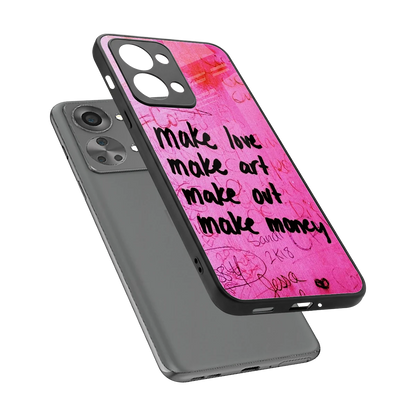 Make Magic sleek oneplus nord 2t cover with tempered glass back and TPU edges