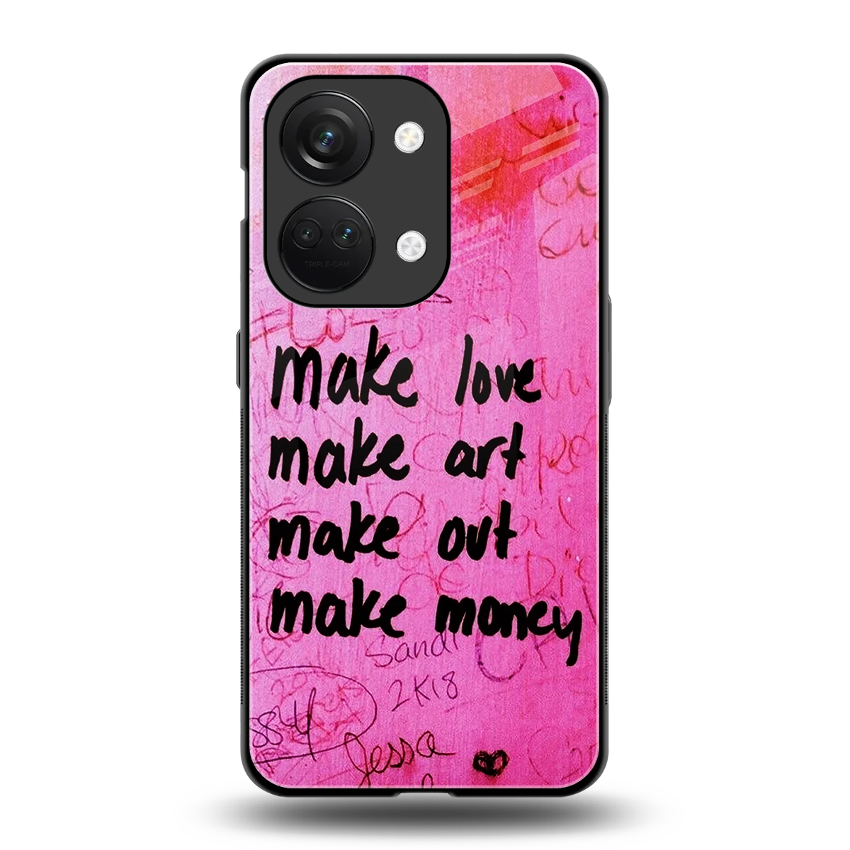 Make Magic back phone cover | glass case for oneplus nord 3