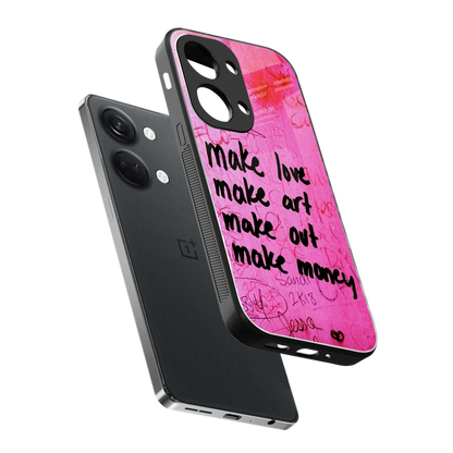 Make Magic sleek oneplus nord 3 cover with tempered glass back and TPU edges