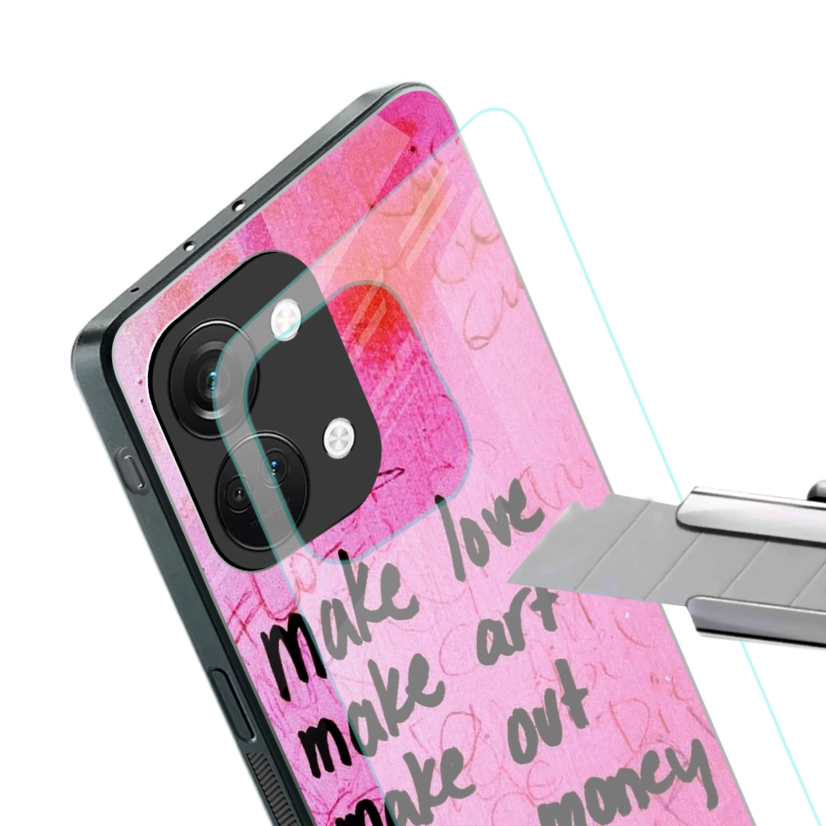 Make Magic stylish phone case for oneplus nord 3 | glossy glass and slim fit