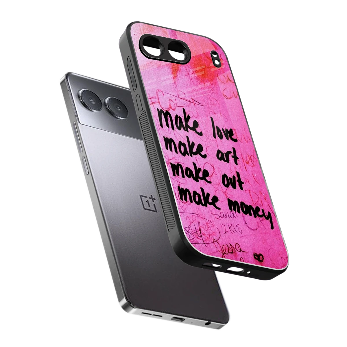 Make Magic sleek oneplus nord 4 cover with tempered glass back and TPU edges