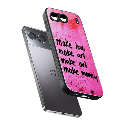 Make Magic sleek oneplus nord 4 cover with tempered glass back and TPU edges