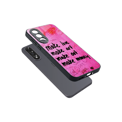 Make Magic sleek oneplus nord 5 cover with tempered glass back and TPU edges