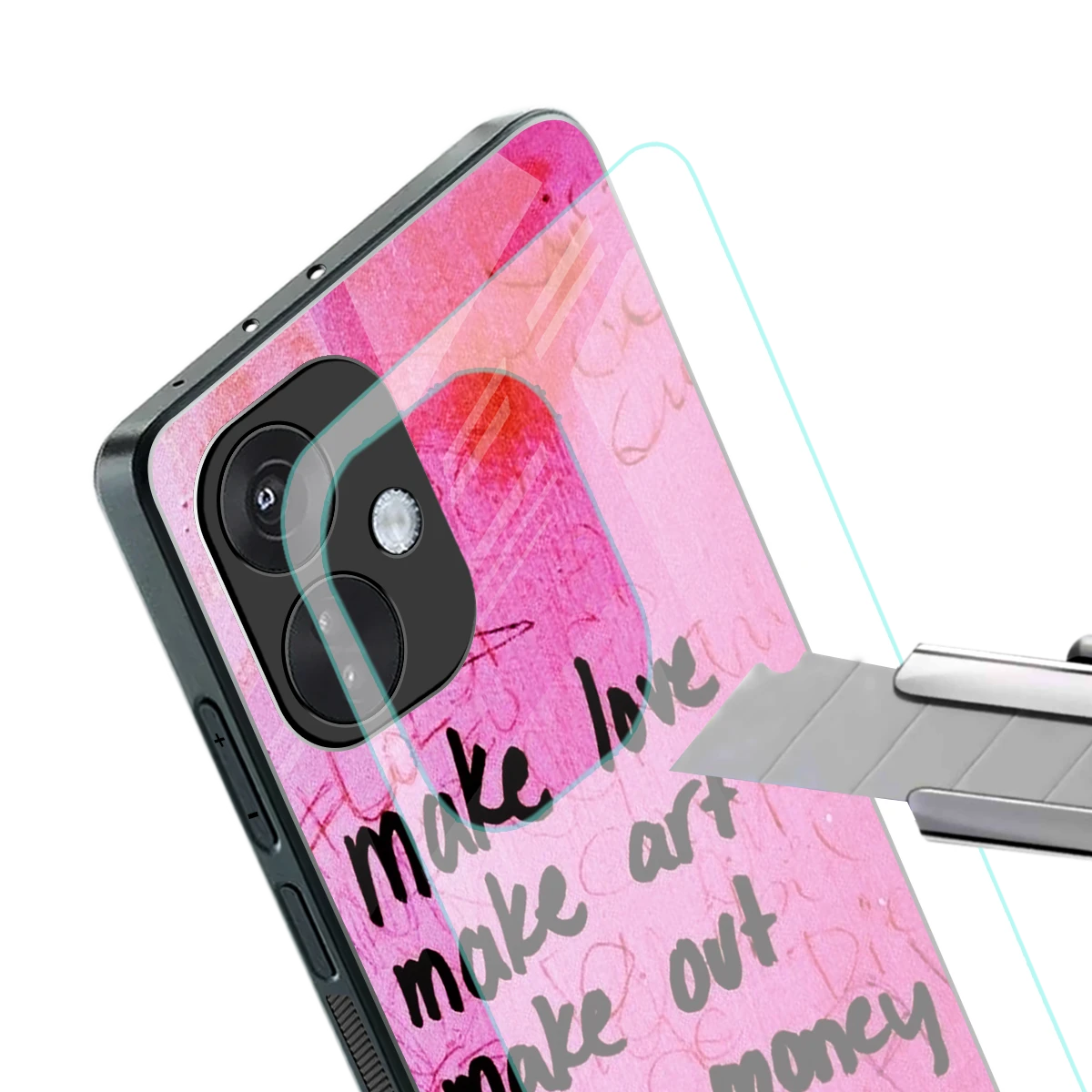 Make Magic stylish phone case for oneplus nord ce 3 | glossy glass and slim fit