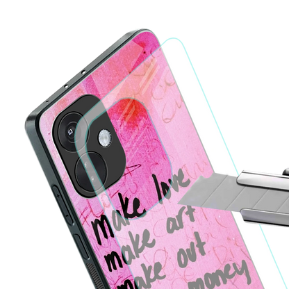 Make Magic stylish phone case for oneplus nord ce 3 | glossy glass and slim fit