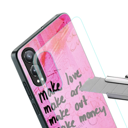 Make Magic stylish phone case for oneplus nord ce 4 lite | glossy glass and slim fit