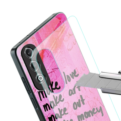 Make Magic stylish phone case for oneplus nord ce 4 | glossy glass and slim fit