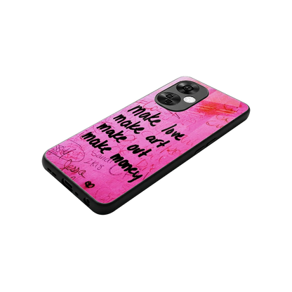 Make Magic stylish phone case for oneplus nord ce 3 lite | glossy glass and slim fit