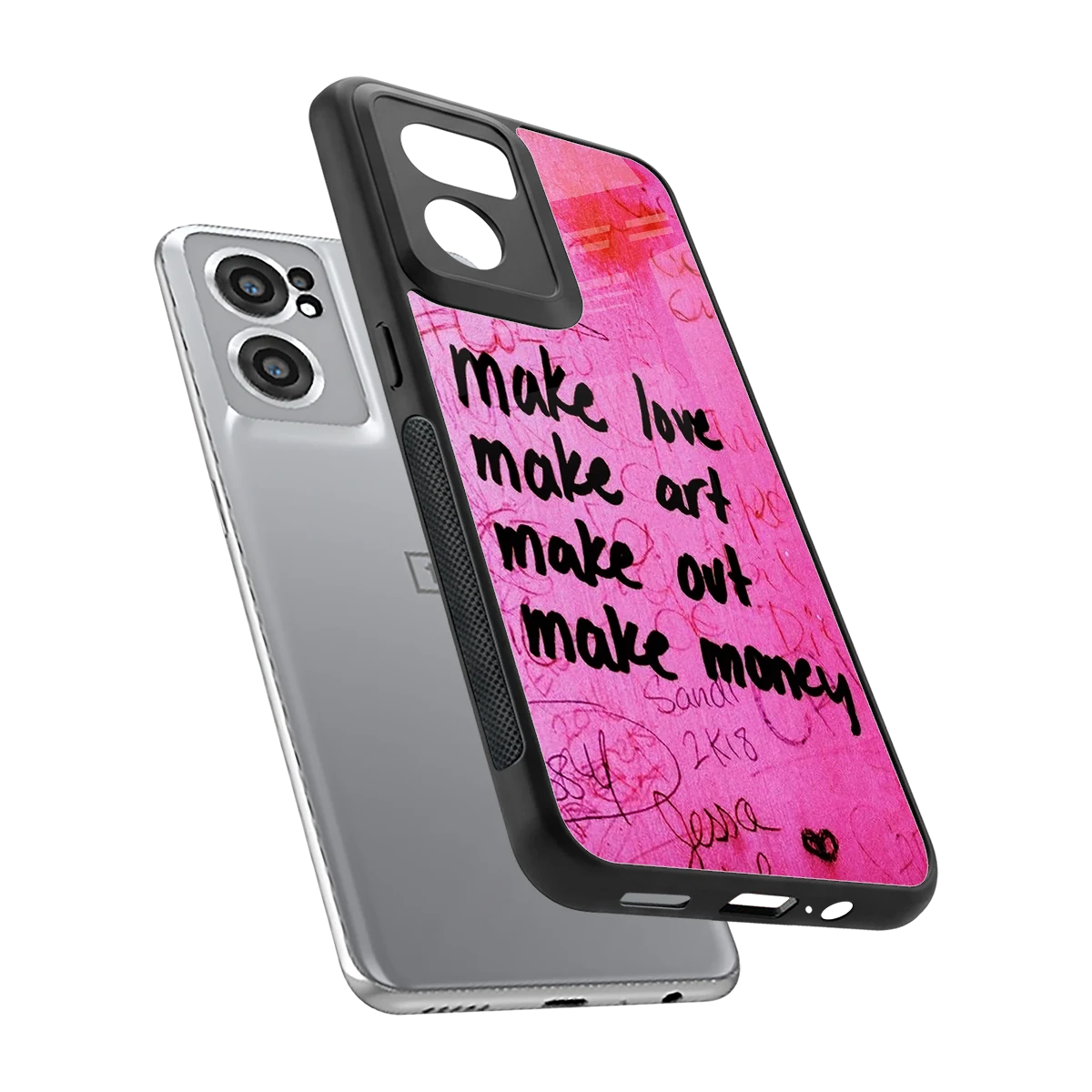 Make Magic sleek oneplus nord ce 2 cover with tempered glass back and TPU edges