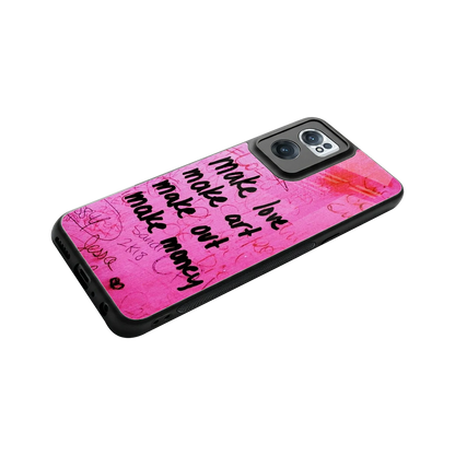 Make Magic stylish phone case for oneplus nord ce 2 | glossy glass and slim fit