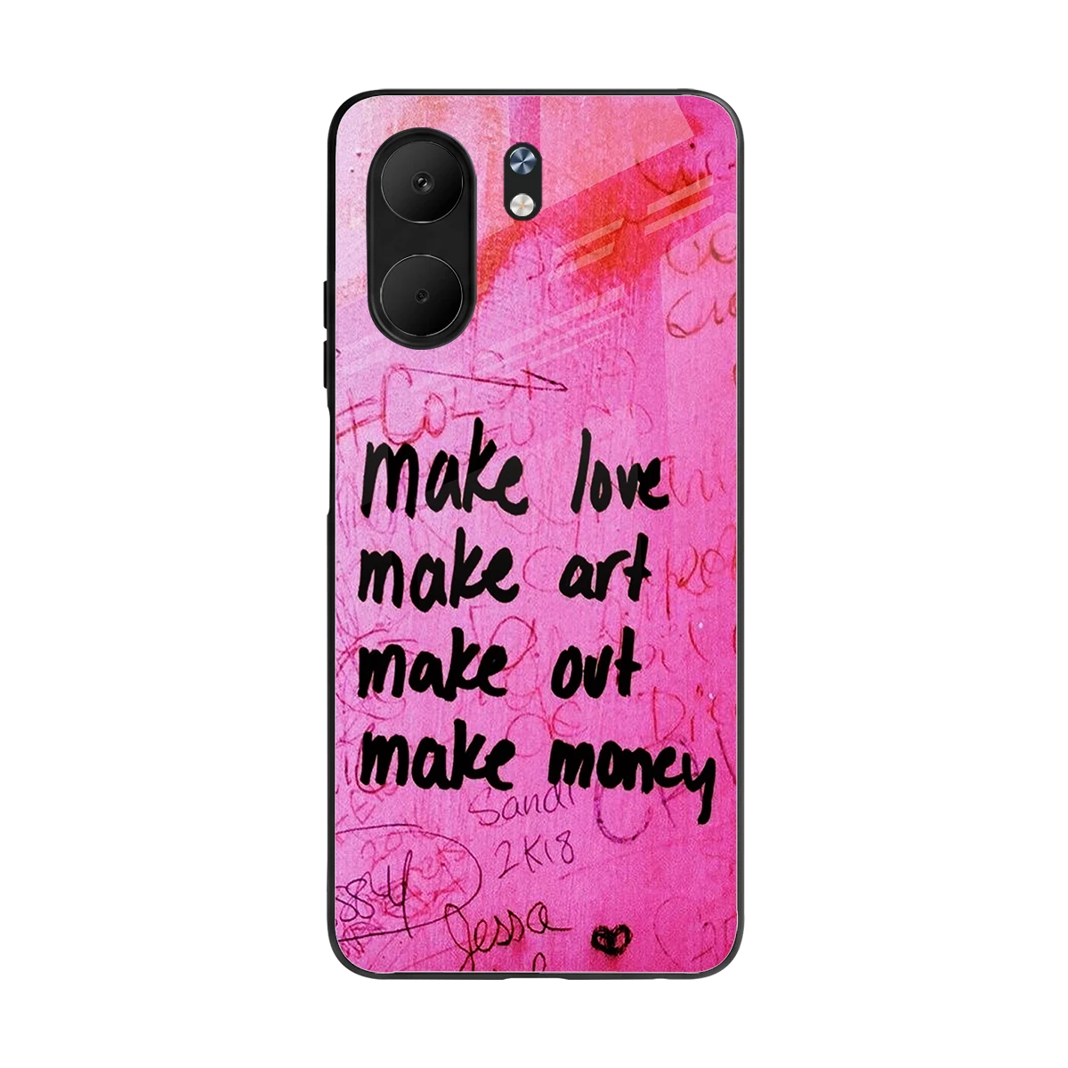 Make Magic back phone cover | glass case for oppo a5x 5g