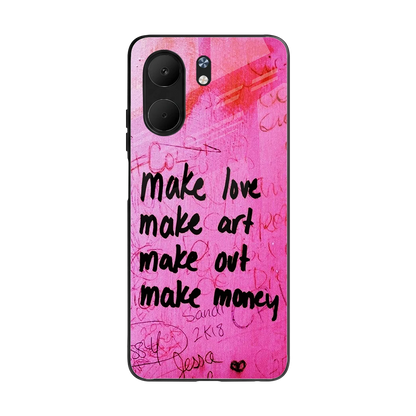 Make Magic back phone cover | glass case for oppo a5x 5g