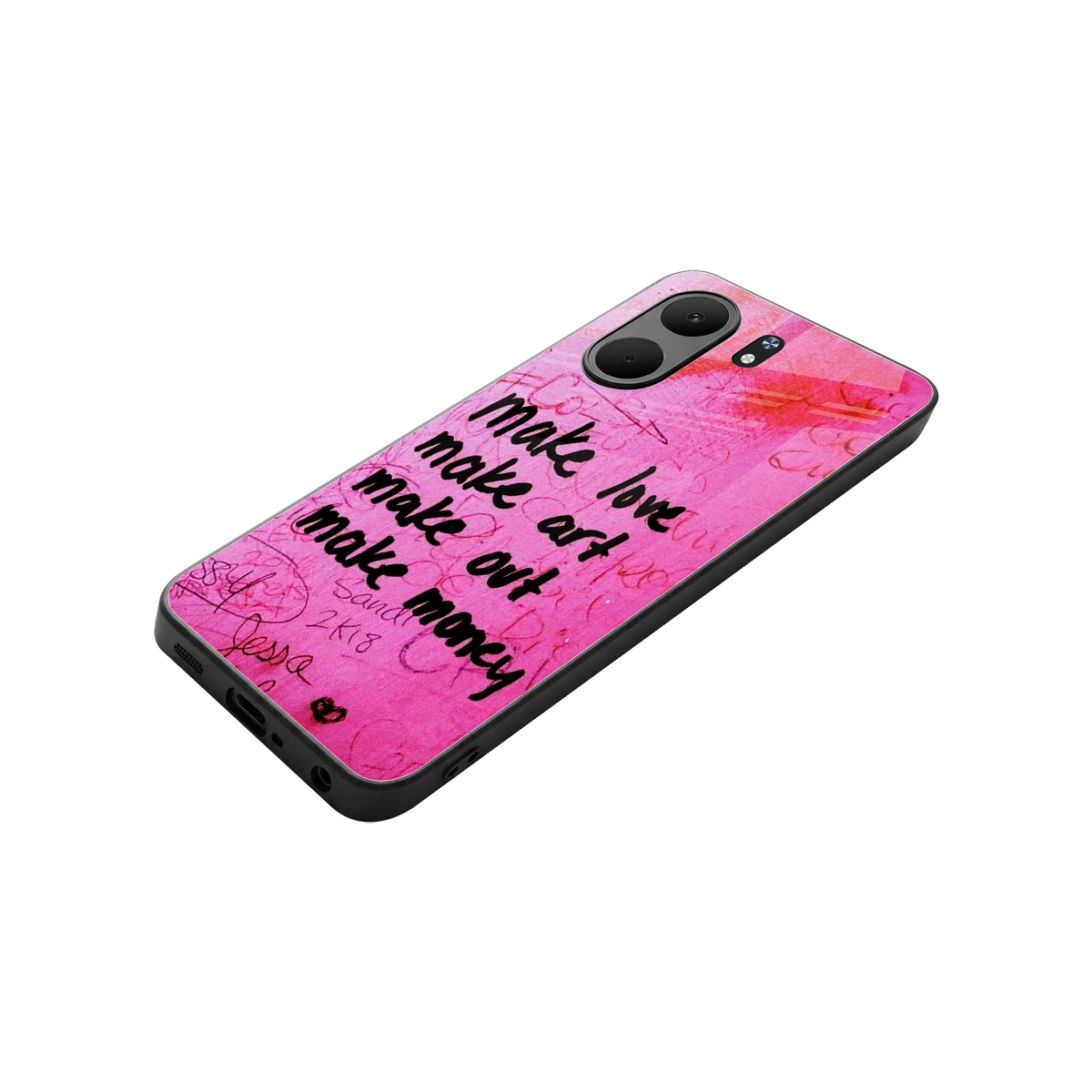 Make Magic stylish phone case for oppo a5x 5g | glossy glass and slim fit