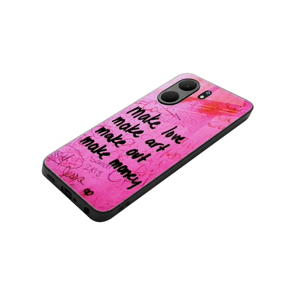 Make Magic stylish phone case for oppo a5x 5g | glossy glass and slim fit