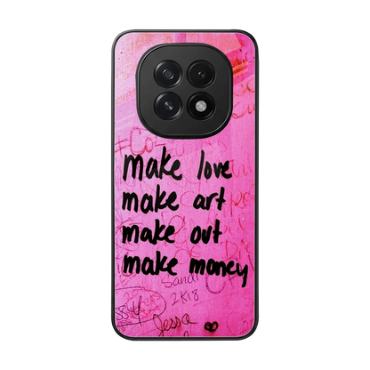 Make Magic back phone cover | glass case for oppo f29 5g