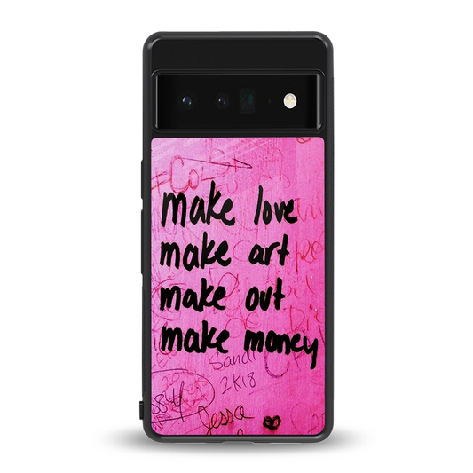 Make Magic back phone cover | glass case for google pixel 6 pro