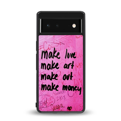 Make Magic back phone cover | glass case for google pixel 6a