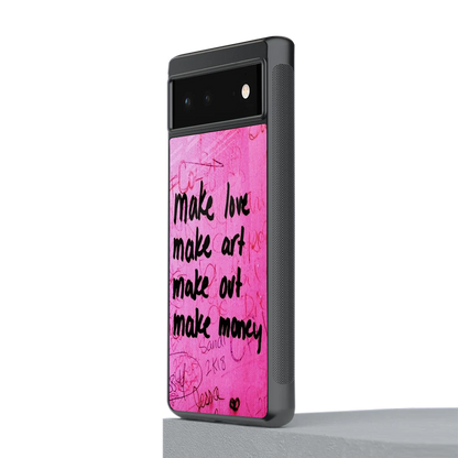 Make Magic stylish phone case for google pixel 6a | glossy glass and slim fit