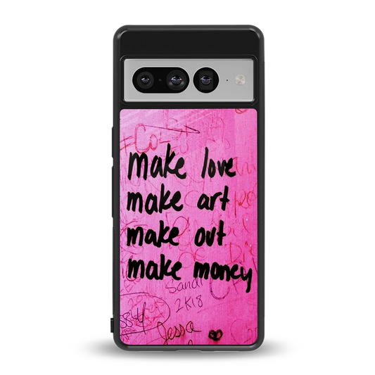 Make Magic back phone cover | glass case for google pixel 7 pro