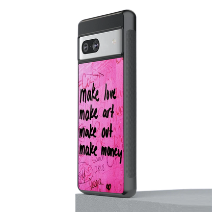 Make Magic stylish phone case for google pixel 7a | glossy glass and slim fit