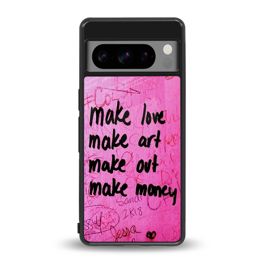 Make Magic back phone cover | glass case for google pixel 8 pro