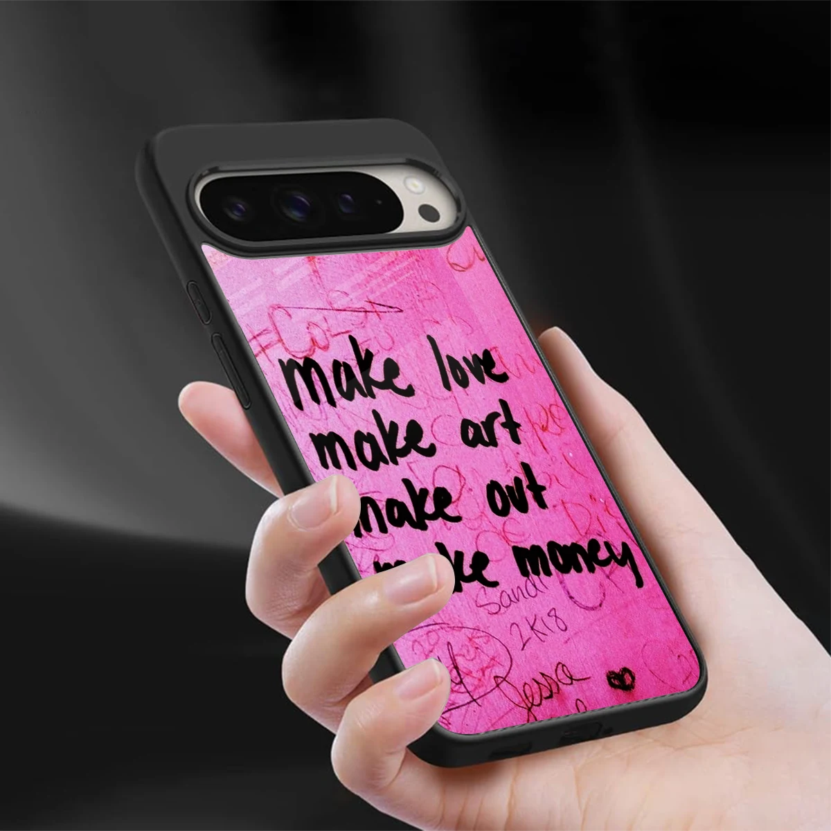 Make Magic sleek google pixel 9 pro cover with tempered glass back and TPU edges