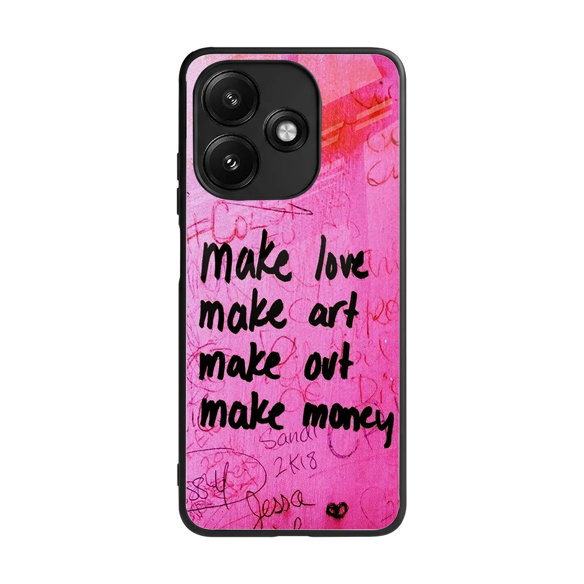 Make Magic back phone cover | glass case for redmi 12 5g