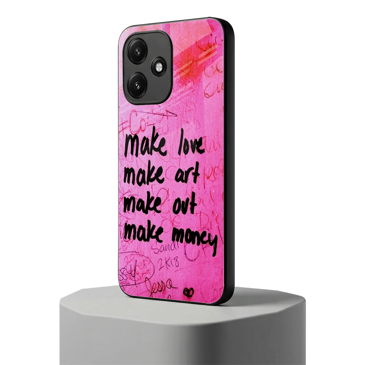 Make Magic redmi 12 5g mobile cover | shockproof glass phone case