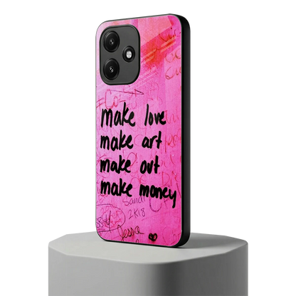 Make Magic redmi 12 5g mobile cover | shockproof glass phone case