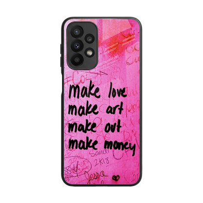 Make Magic back phone cover | glass case for samsung galaxy a23