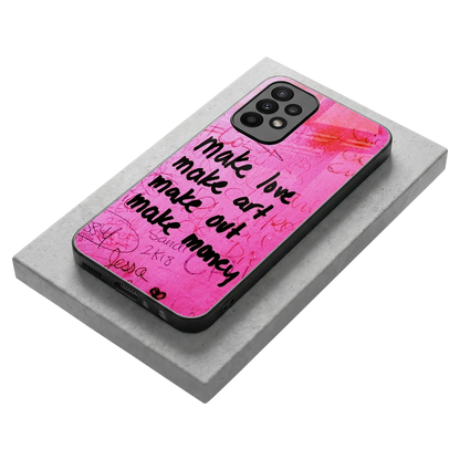 Make Magic stylish phone case for samsung galaxy a23 | glossy glass and slim fit