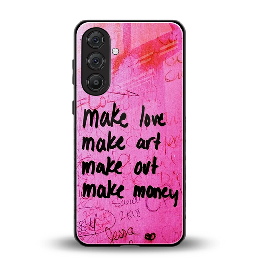 Make Magic back phone cover | glass case for samsung galaxy m36 5g