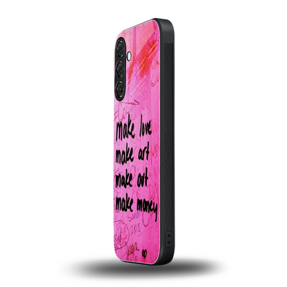 Make Magic samsung galaxy a55 5g mobile cover | shockproof glass phone case