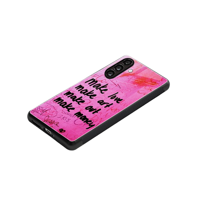 Make Magic stylish phone case for samsung galaxy m35 5g | glossy glass and slim fit