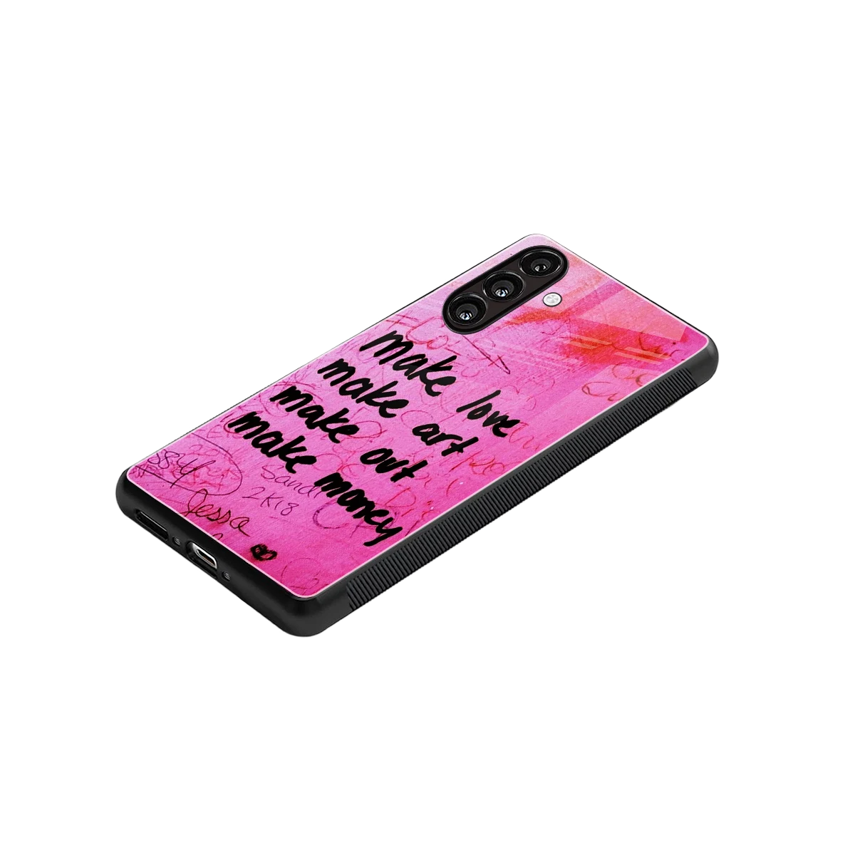 Make Magic stylish phone case for samsung galaxy a16 5g | glossy glass and slim fit