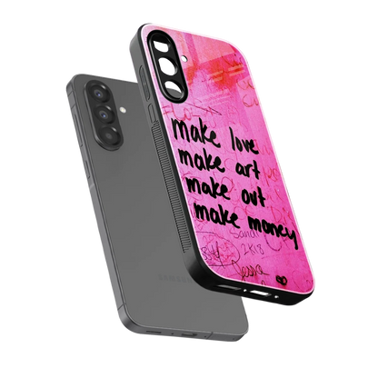 Make Magic sleek samsung galaxy a17 5g cover with tempered glass back and TPU edges