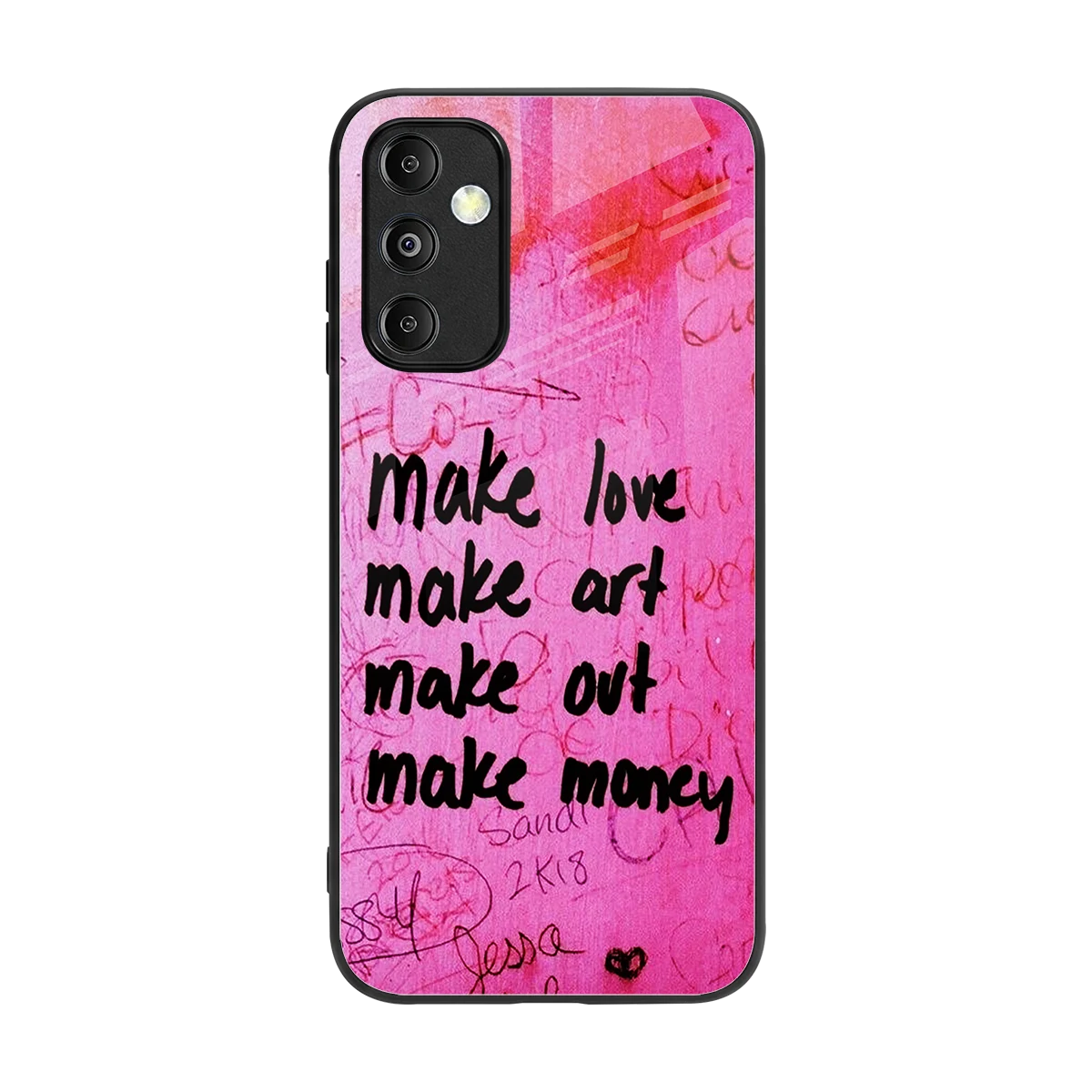 Make Magic back phone cover | glass case for samsung galaxy m14 5g
