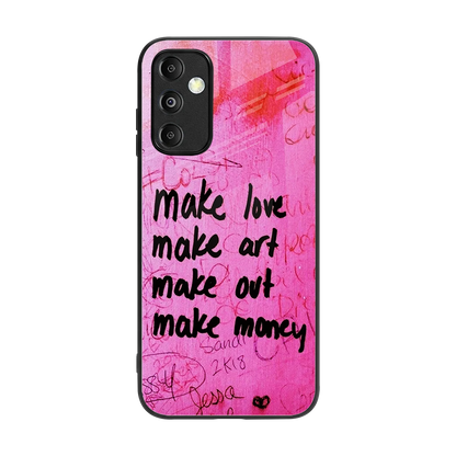 Make Magic back phone cover | glass case for samsung galaxy m14 5g