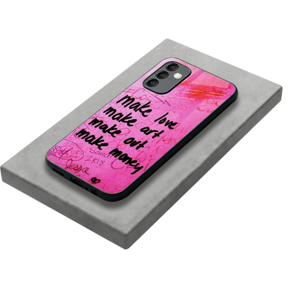 Make Magic stylish phone case for samsung galaxy m14 5g | glossy glass and slim fit