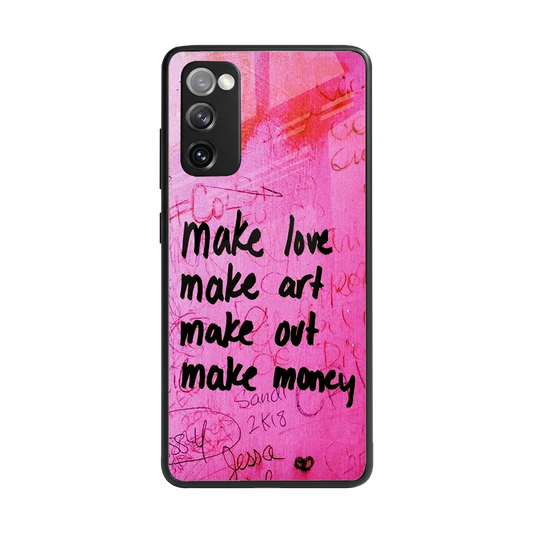 Make Magic back phone cover | glass case for samsung galaxy s20 fe