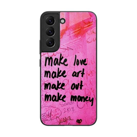Make Magic back phone cover | glass case for samsung galaxy s22