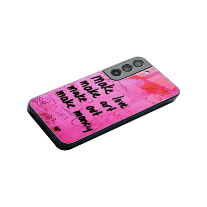 Make Magic stylish phone case for samsung galaxy s22 | glossy glass and slim fit