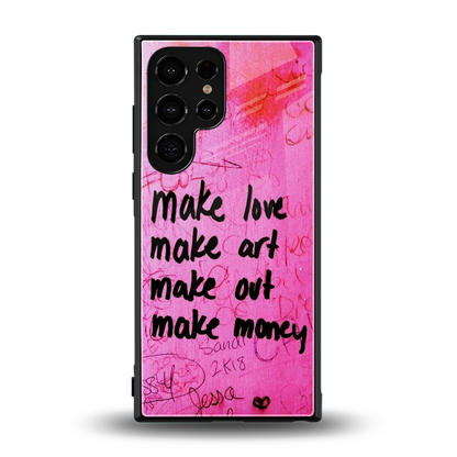 Make Magic back phone cover | glass case for samsung galaxy s24 ultra